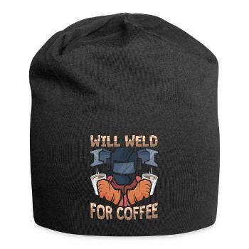 Lustiger Schweißer Kaffee Schweißer Geschenk - Jersey-Beanie - Schwarz - Vorne