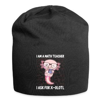 Drôles Mathématiques Kawaii Axolotl Mathématiques Gesch - Bonnet en jersey - noir - Devant