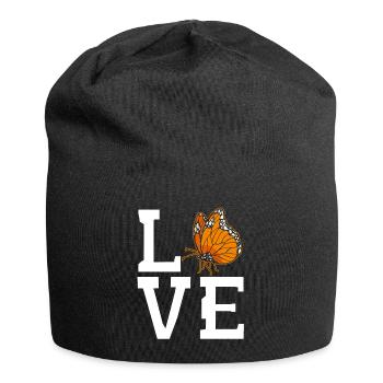 Monarch butterfly - Jersey Beanie - black - Front