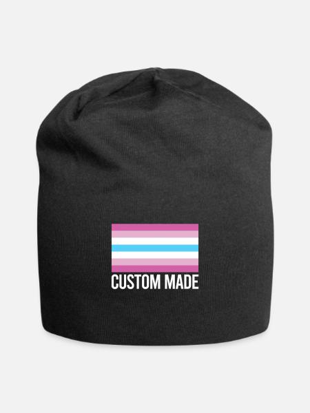 Femboy Flagge Geschenk - Jersey-Beanie - Schwarz