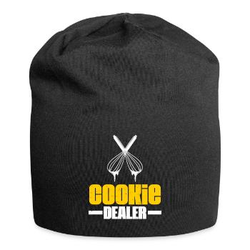 Marchand de biscuits Marchand de biscuits Boulanger Amateur de pâtisserie - Bonnet en jersey - noir - Devant