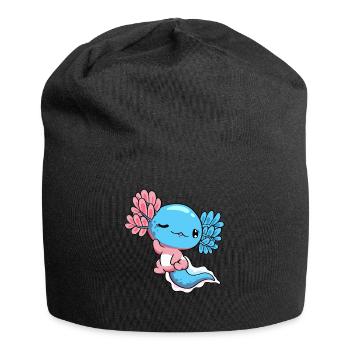 Transgender Pride Transgender Flag Kawaii Axolot - Jersey Beanie - black - Front