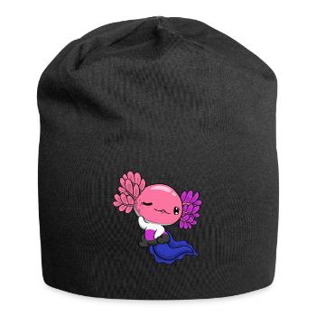 Genderfluid Pride Genderfluid Flag Kawaii Axolot - Jersey Beanie - black - Front