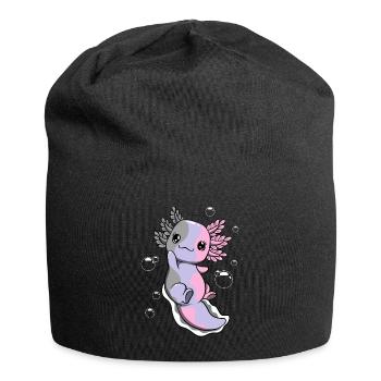 Cupiosexuelle Flagge Axolotl Haufen Kawaii - Jersey-Beanie - Schwarz - Vorne