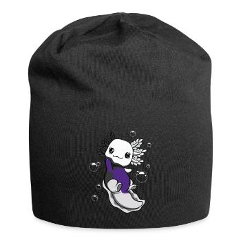 Zweigeschlechtliche Flagge Axolotl Haufen Kawaii - Jersey-Beanie - Schwarz - Vorne