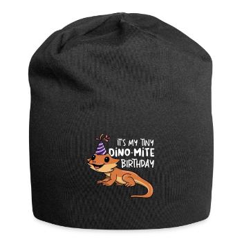 Funny bearded dragon - Jersey Beanie - black - Front