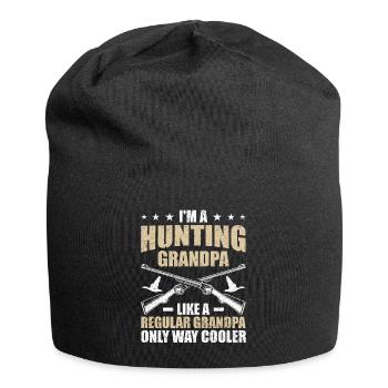 Drôle de grand-père chasseur de sauvagine - Bonnet en jersey - noir - Devant