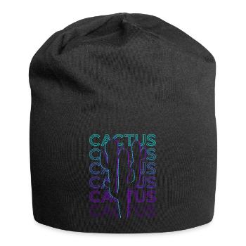Cactus Cactus Retro Cadeau - Bonnet en jersey - noir - Devant