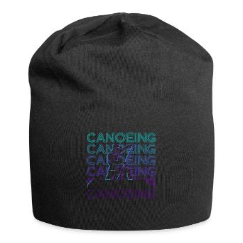 Canoeing Canoeing Canoe Retro Gift - Jersey Beanie - black - Front