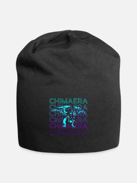 Chimera Ancient Greek Mythology Retro Gift - Jersey Beanie - black