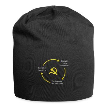 Anti-socialisme Anti-communisme Pro-capitalisme - Bonnet en jersey - noir - Devant
