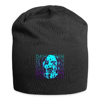 Cadeau rétro dalmate - Bonnet en jersey - noir - Devant