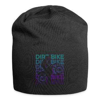 Dirt Bike Motocross Moto Retro Cadeau - Bonnet en jersey - noir - Devant