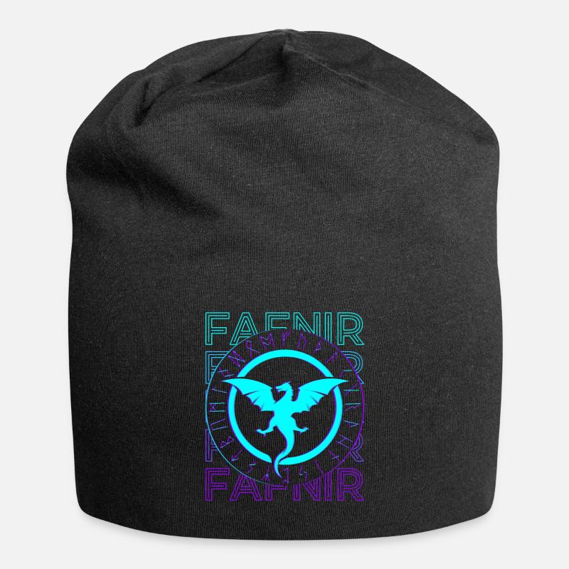 Fafnir Drache Wikinger Sigurd Nordische Myhtologie - Jersey-Beanie - Schwarz
