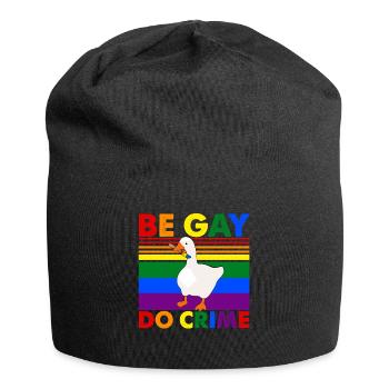 Mois de la fierté LGBTQ Be Gay Do Crime - Bonnet en jersey - noir - Devant