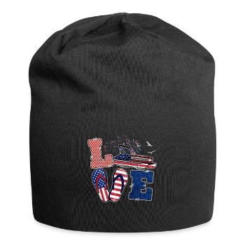 Pontoon Boat America Flip Flops Été - Bonnet en jersey - noir - Devant