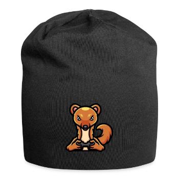 Lustiger Honigdachs Gamer Videospiel - Jersey-Beanie - Schwarz - Vorne