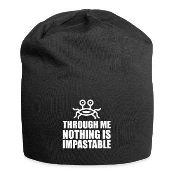 Fliegendes Spaghettimonster FSM - Jersey-Beanie - Schwarz - Vorne