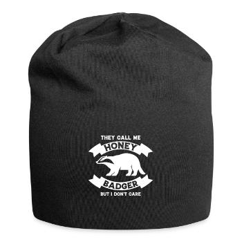 Lustiger Honigdachs - Jersey-Beanie - Schwarz - Vorne