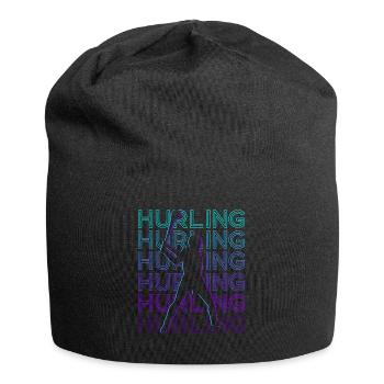 Hurling Spieler Retro - Jersey-Beanie - Schwarz - Vorne