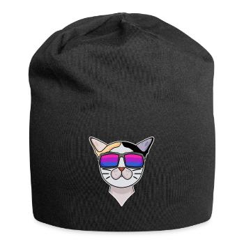 Cadeau bisexuel japonais Bobtail Cat - Bonnet en jersey - noir - Devant