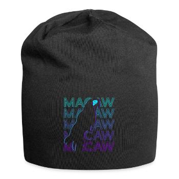 Macaw Parrot Retro - Jersey Beanie - black - Front