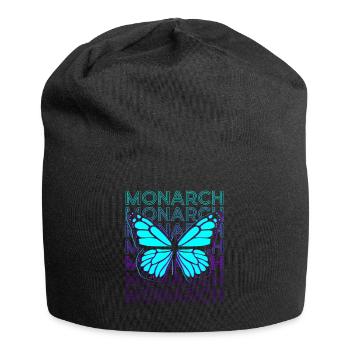 Monarque Papillon Rétro - Bonnet en jersey - noir - Devant