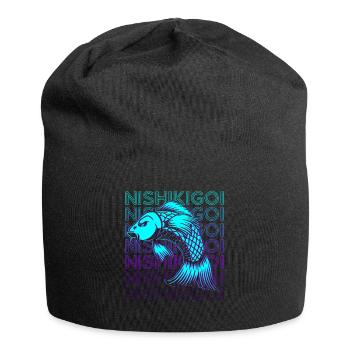 Koi Fish Carp Japanese Nishikigoi Retro - Jersey Beanie - black - Front