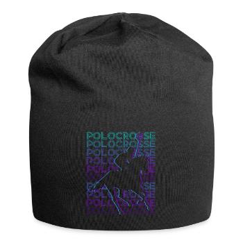 Polocrosse Spieler Retro - Jersey-Beanie - Schwarz - Vorne
