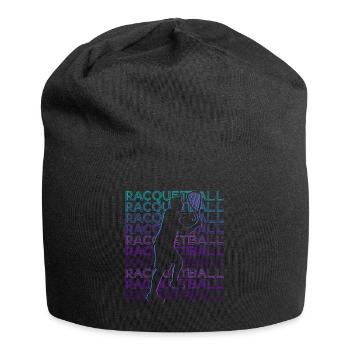 Racquetball Spieler Retro - Jersey-Beanie - Schwarz - Vorne