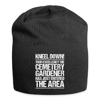Friedhofsgärtner Friedhof Cemetery Gardener - Jersey-Beanie - Schwarz - Vorne