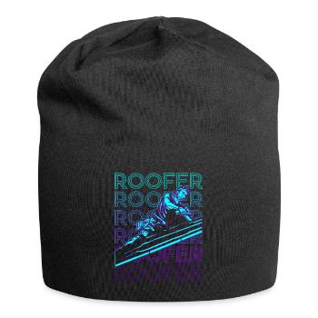 Dachdecker Dachkonstruktion Retro - Jersey-Beanie - Schwarz - Vorne