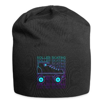 Rollschuhlaufen Rollschuhläufer Rollschuhe Retro - Jersey-Beanie - Schwarz - Vorne