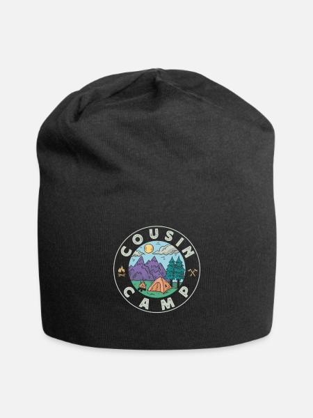 Cousin Camp, Camping Im Freien - Jersey-Beanie - Schwarz