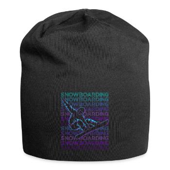 Snowboarding Snowboarder Snowboard Retro - Jersey Beanie - black - Front