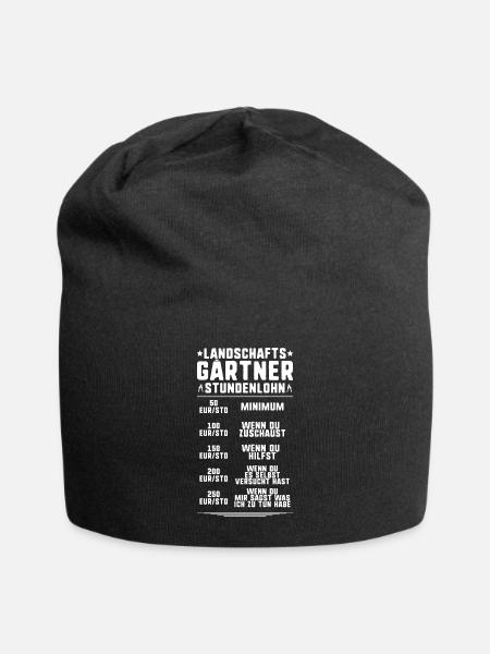 Landschaftsgärtner Gartenbau Landschaftsbau Garten - Jersey-Beanie - Schwarz