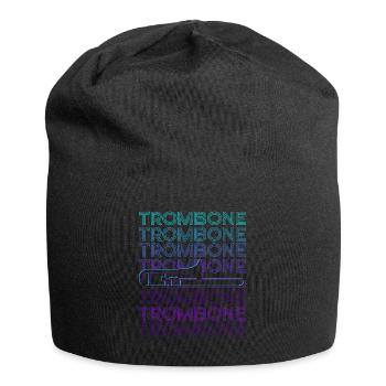 Trombone Trombone Trombonist Retro - Jersey Beanie - black - Front