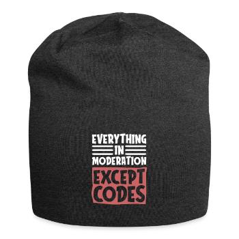 Programmeur, Codeur, Développeur de logiciels - Bonnet en jersey - charbon - Devant