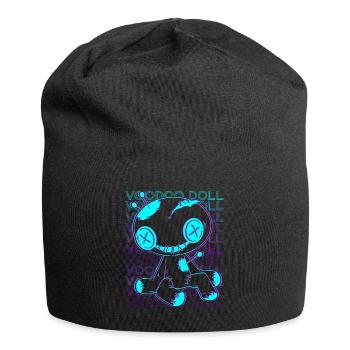 Voodoo Doll Witchcraft Retro - Jersey Beanie - black - Front