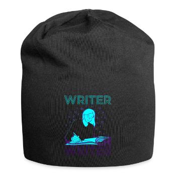 Autorin Autor Schreiben Retro - Jersey-Beanie - Schwarz - Vorne