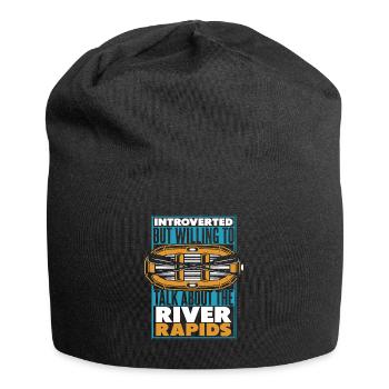 Rafting Wildwasser Kanu Kajak - Jersey-Beanie - Schwarz - Vorne