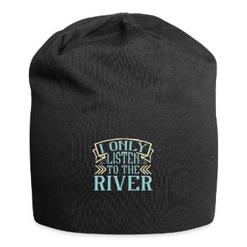 Rafting Canoë Kayak d’eau vive - Bonnet en jersey - noir - Devant