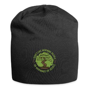 Bonsai Baum - Jersey-Beanie - Schwarz - Vorne