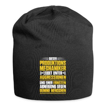 Produktionsmechaniker Textil - Jersey-Beanie - Schwarz - Vorne