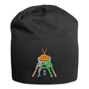 Cyborg Sushi Monster Japanese Cyber Aesthetics - Jersey Beanie - black - Front