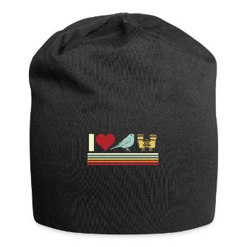 Bird watching, ornithology - Jersey Beanie - black - Front