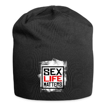 Sex Life Matters - Grunge Vintage - Jersey-Beanie - Schwarz - Vorne