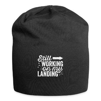 Gebrochener Arm Spruch - Ambruch Fraktur Gipsarm - Jersey-Beanie - Schwarz - Vorne