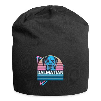 Rétro dalmate - Bonnet en jersey - noir - Devant