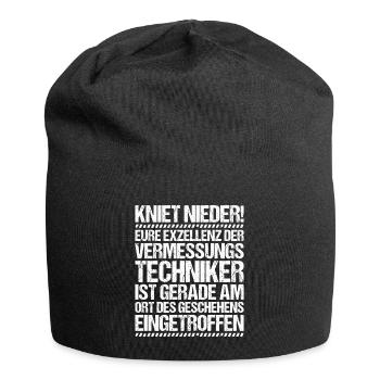 Vermessungstechniker Vermesser Land Surveyor - Jersey-Beanie - Schwarz - Vorne